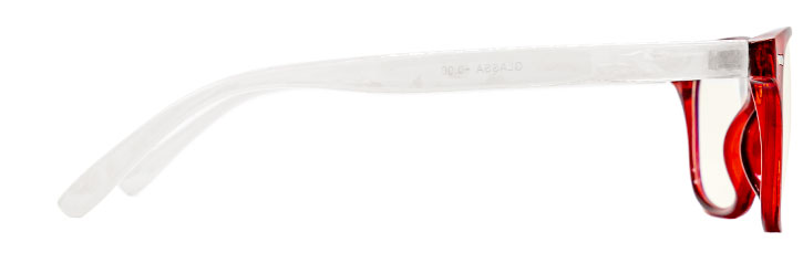 Brýle GLASSA typ PCG01-RED-CLEAR-WHITE