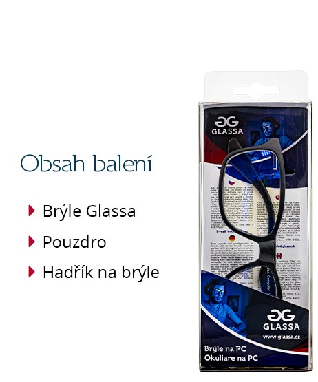 Brýle GLASSA na počítač typ PC-PCG012