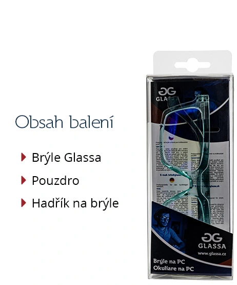 Brýle GLASSA na počítač typ PCG015 zelené plastové obroučky