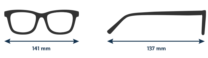 Brýle G029 černo oranžové plastové obroučky